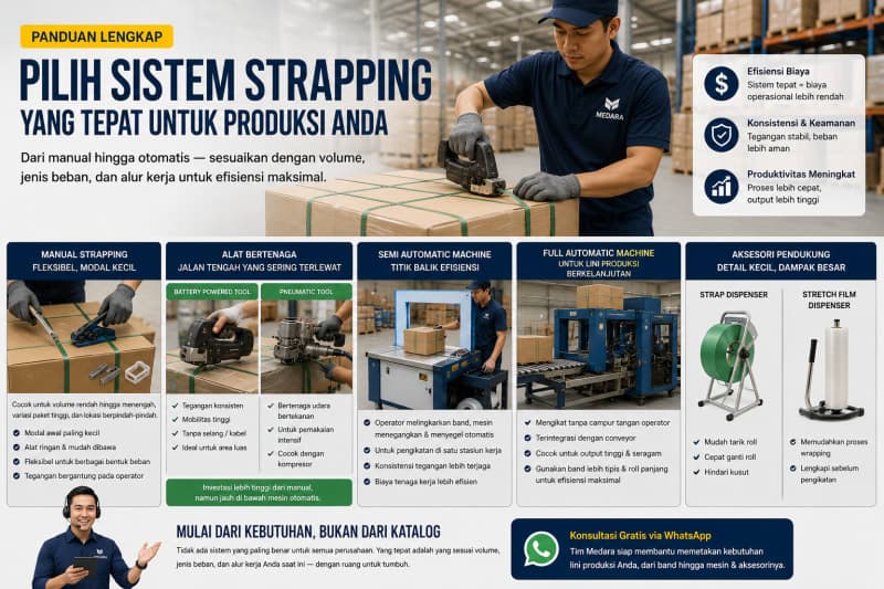 Manual, Semi-Automatic, or Full Automatic? Choosing a Strapping System That Fits Your Production Scale